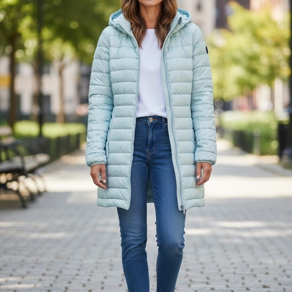 Swiss Tech Icy Mint Puffer Coat Jacket NWOT Women’s Size S (4–6) - Picture 10 of 10